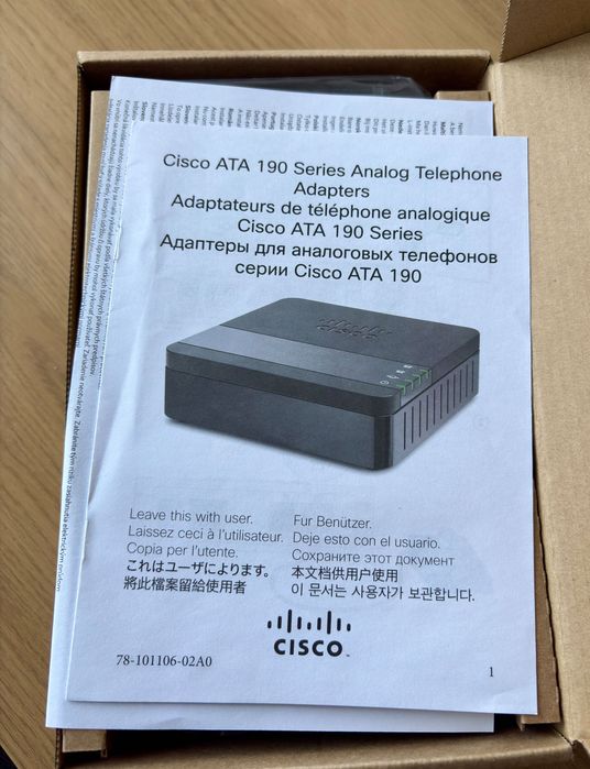 Cisco - Centrala telefonica ATA 190 Adaptor Bucuresti Sectorul 6 • OLX.ro