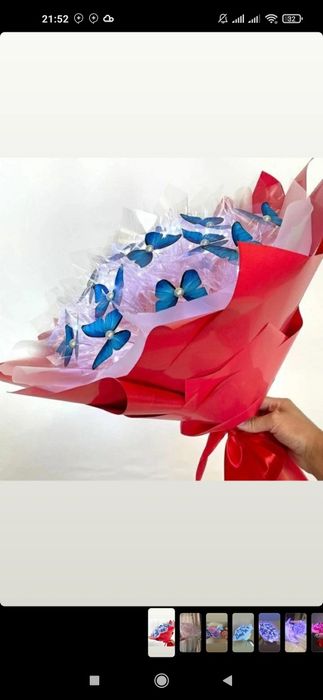 Букет бабочка Шар мишка из подарки шоколад бокс любой подарки есть,