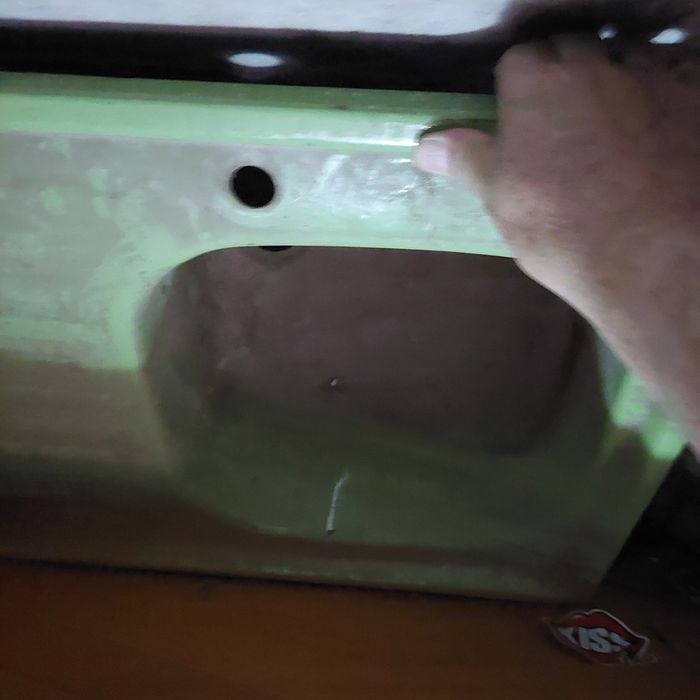 Chiuvetă metal verde