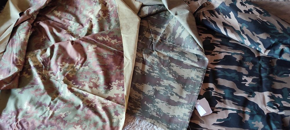 Ткань хаки новые