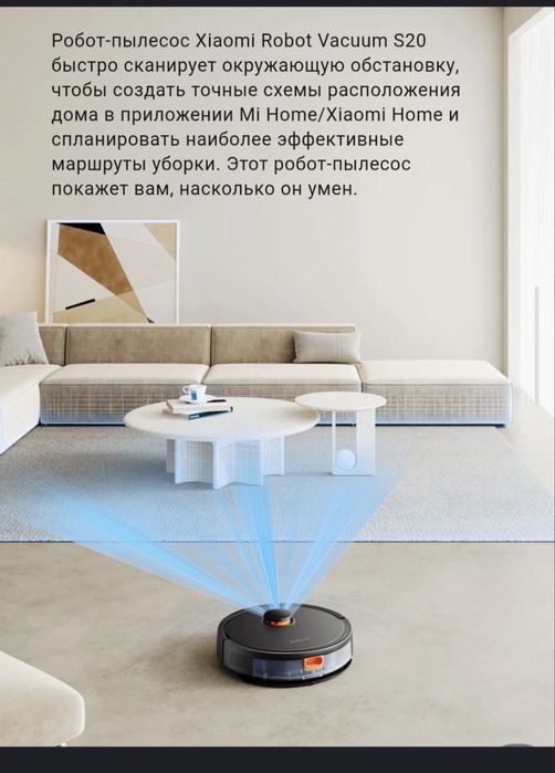 Робот-пылесос Xiaomi Robot Vacuum S20  доставка есть