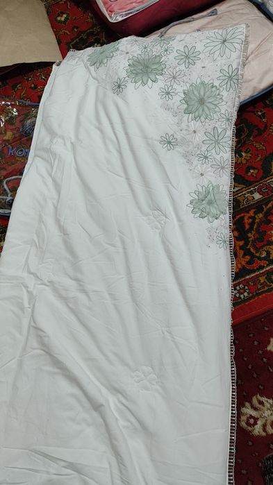 2-х. Спальный одеяло. Из шелка. 2-ksh kurpa yopinchik ipakdan