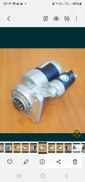 Electromotor tractor Massey Ferguson 135, 155, 165 
12V, 2.7kw 
10 din