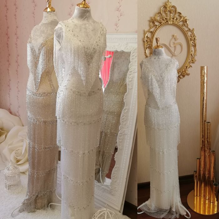 Платье расшитое вручную,Эксклюзив единственное в мире платье в наличии