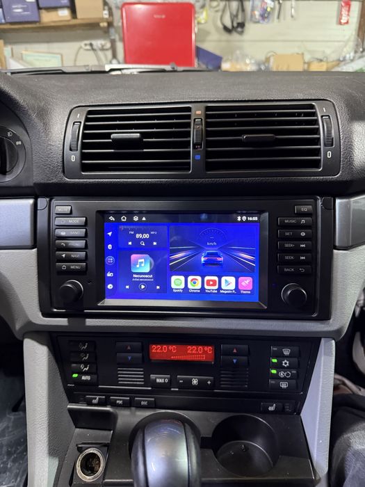 Navigatie Android BMW E39 / E53 Carplay Android Auto , Youtube