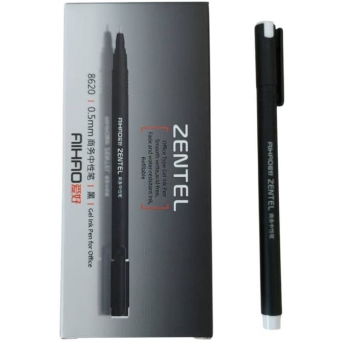 Черная гелевая ручка