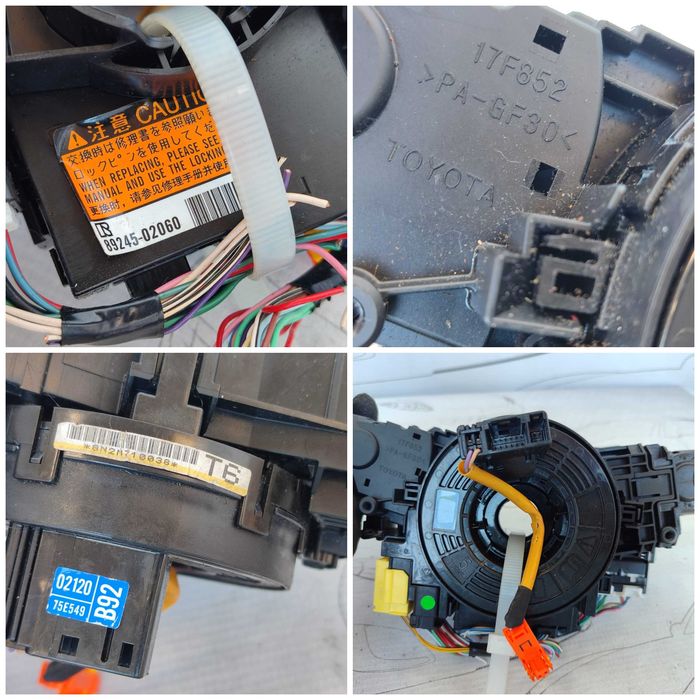 Ansamblu manete comenzi volan + spiră Toyota Auris E180 8924502060 2017 / [2012-2018] / (5B3)