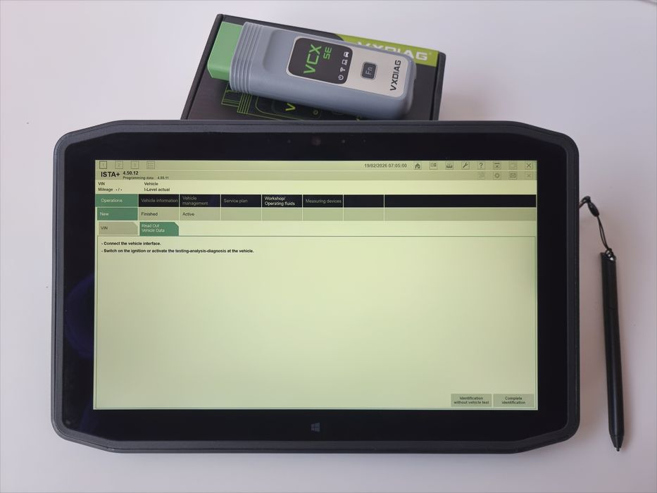 Diagnoză/Tester BMW ISTA Esys VCX ICOM  cu Tabletă ZEBRA XPLORE R12