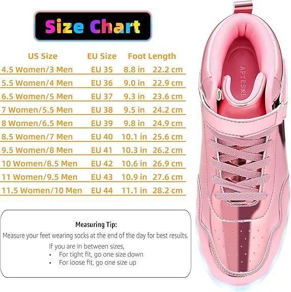 Дамски обувки с LED подсветка