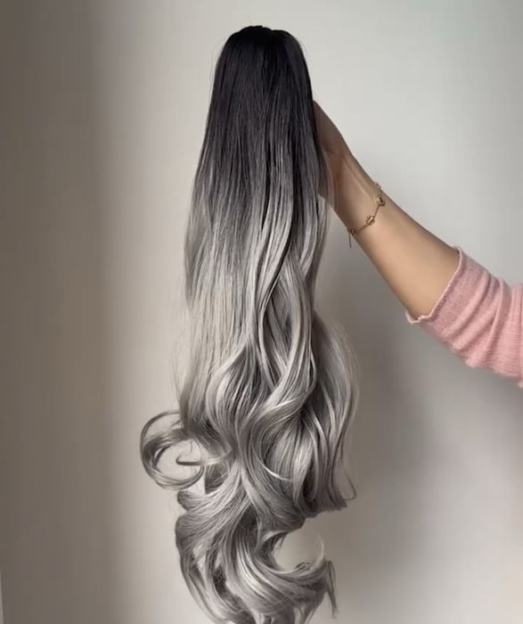 Удължение екстеншън за опашка от синтетична коса със захват шнола