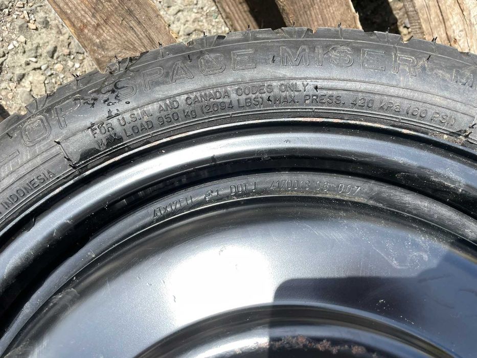 145/70/17 резервна джанта Патерица 5х114,3 Toyota Avensis Suzuki Swift