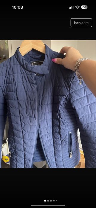 Geaca Guess culoare indigo, masura S