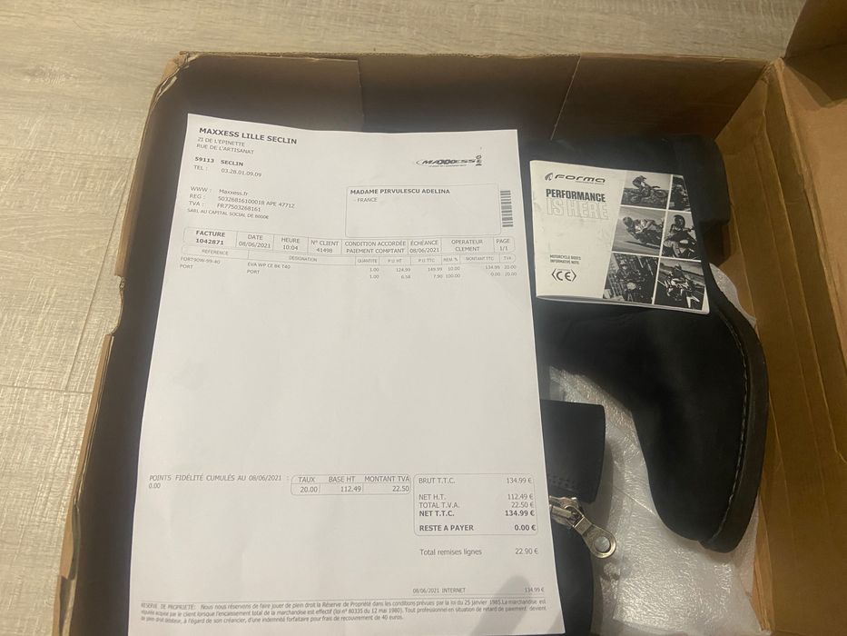 Cizme piele  moto-noi mar .40