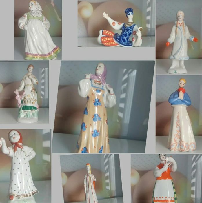 Фарфоровые статуэтки.