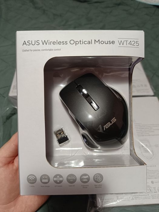 170 lei set 4 Mouse noi sigilati ASUS WT425 wireless 1600 dpi (buton schimbare dpi), USB, 2 butoane laterale