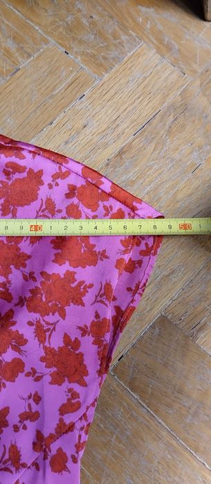 Zara mini Dress red and pink printed