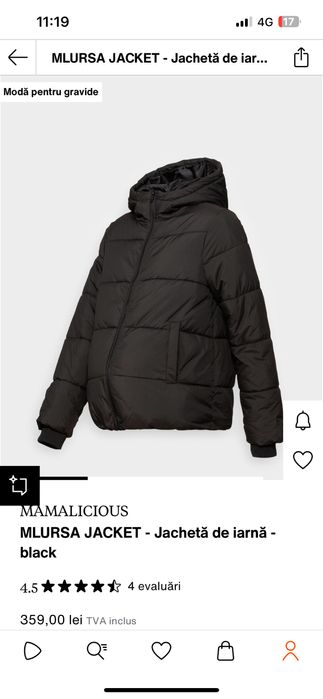 Geacă pentru gravide Mamalicious marimea XS/S