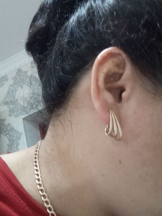 Золотые серьги 6.5 грамм.583.проба