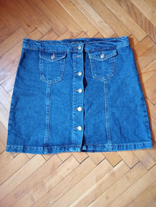 Дънкова пола, нова,синя