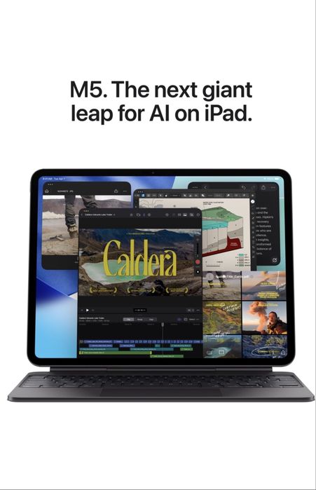 Tableta APPLE iPad Pro 11" (M5), 256GB, 12GB RAM, Wi-Fi, Standard Glass, Space Black