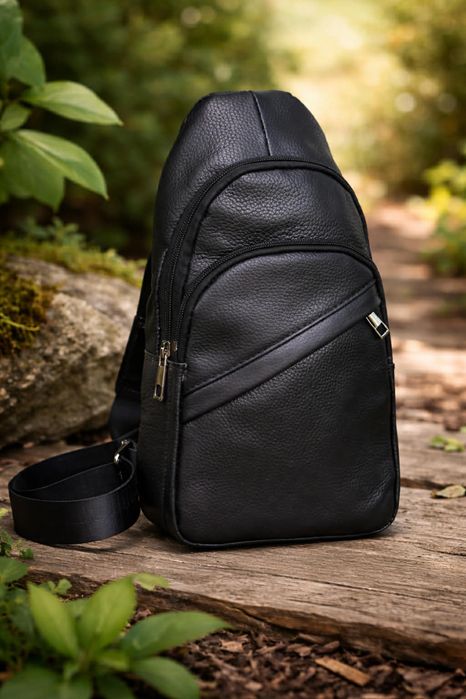 Мъжка чанта естествена кожа