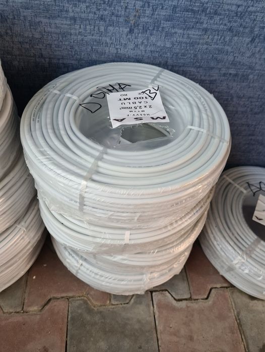 Cablu electric litat 100m 2x1,5/2x2,5/ 3x1,5/ 3x2,5