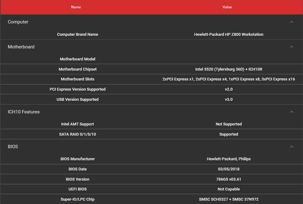HP Z800 – 2× Xeon, 40GB ECC RAM,RX580 ТОП Работна Станция! + 500гб HDD