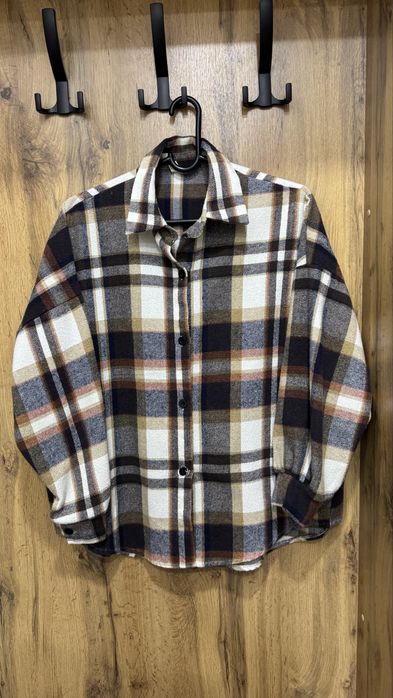 Клетчатая рубашка оверсайз