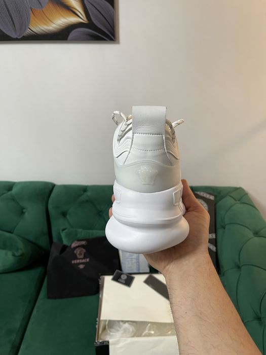 Adidasi Versace Chain Reaction piele naturala Full Box colectie noua