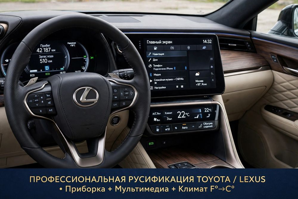 Русификация Toyota Lexus