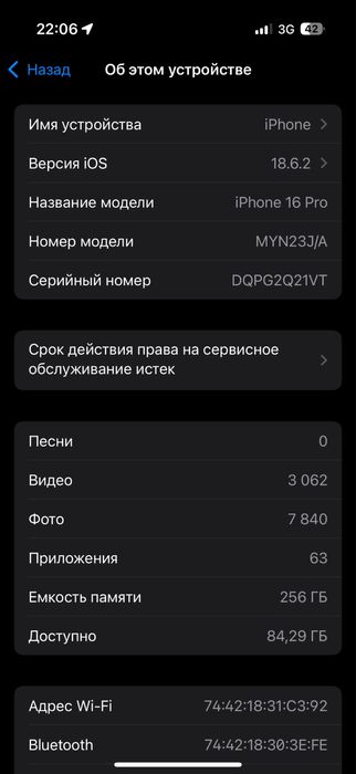 Iphone 16 pro, karobka dakument