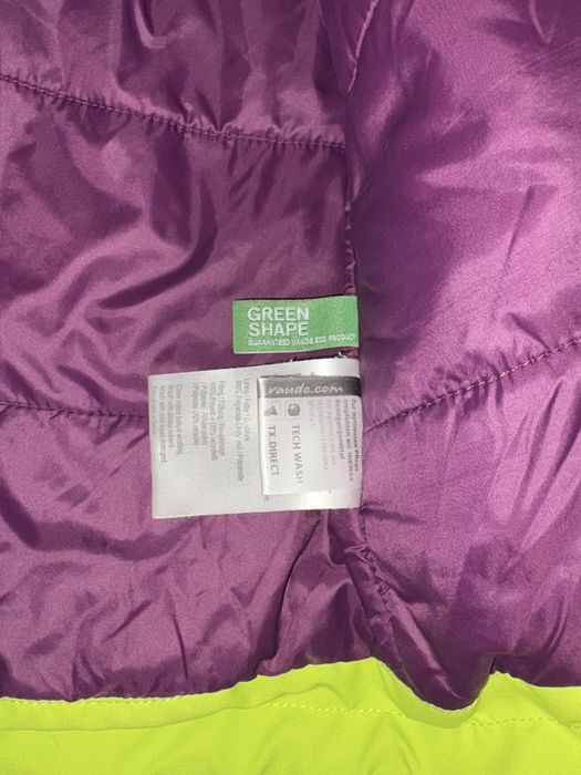 Geaca ski/snowboard VAUDE verde XS stare excelenta, robusta si usoara
