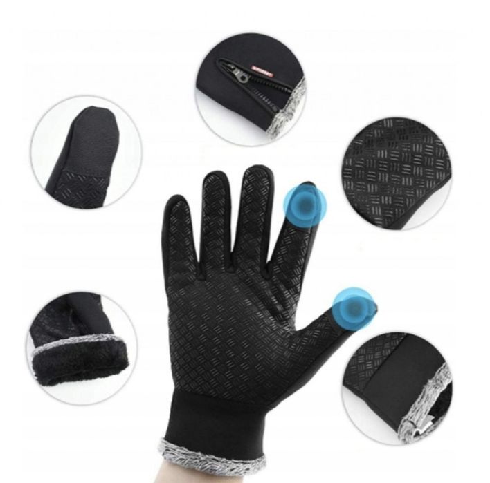 Ръкавици Vivva GLOVELO, размер S/М, L/XL, термо, Черен