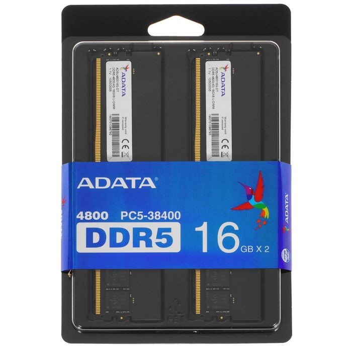Оперативная память ADATA AD5U480016G-DT 32 Гб 2*16GB 4800Mhz