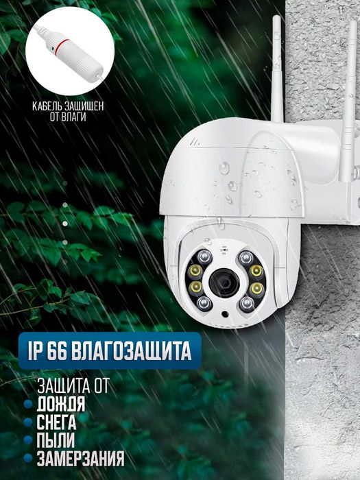 Умная PTZ камера для улицы и дома с Wi-Fi камера видеонаблюдения