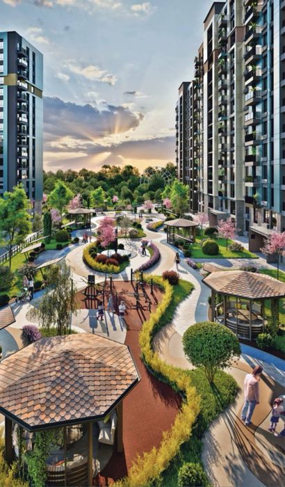 Новостройка Murad Bulding ЖК Soy Boyi кадастр есть вид во двор