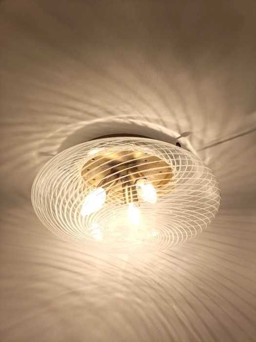 Plafoniera, aplica perete, MCM, Art Deco, Venini, vintage