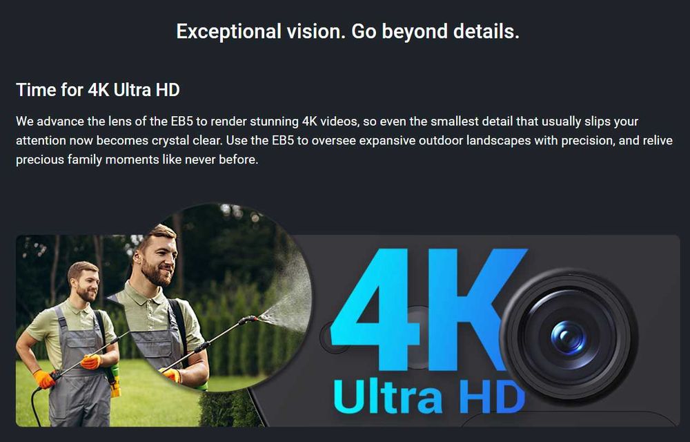 Quyosh panel kamera Ezviz EB5 4K|Камера наблюдения на солнечной панели