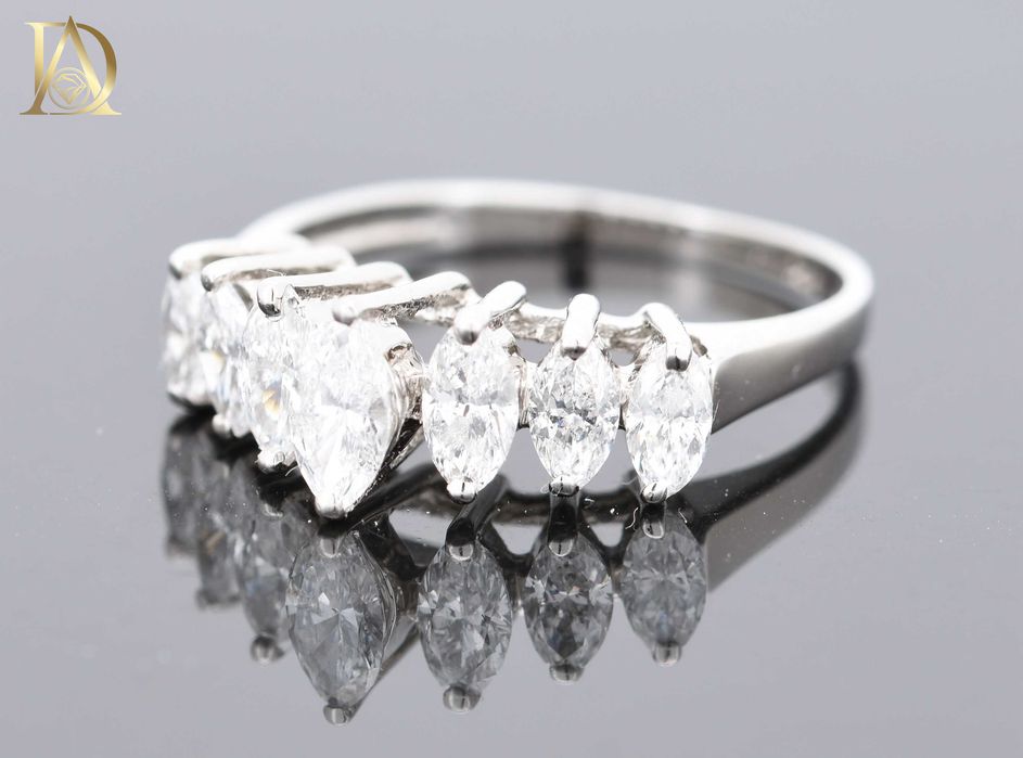 Нов Златен Пръстен с 0.91кт Естествени Диаманти