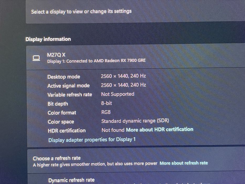 Monitor 1440p 240hz