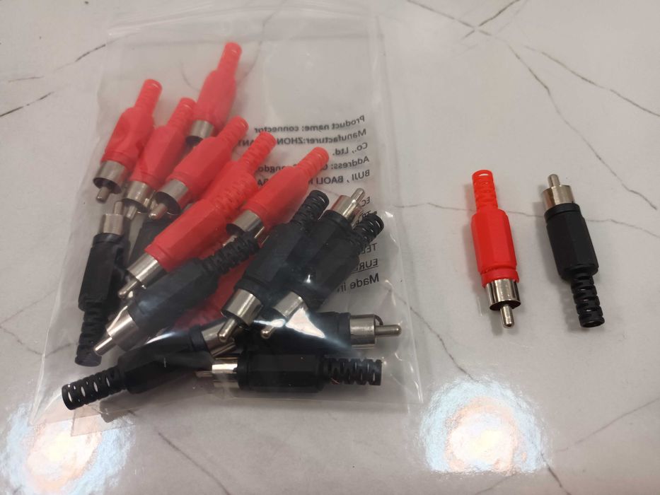 Стерео жак, мъжки чинч, аудио кабел 120см