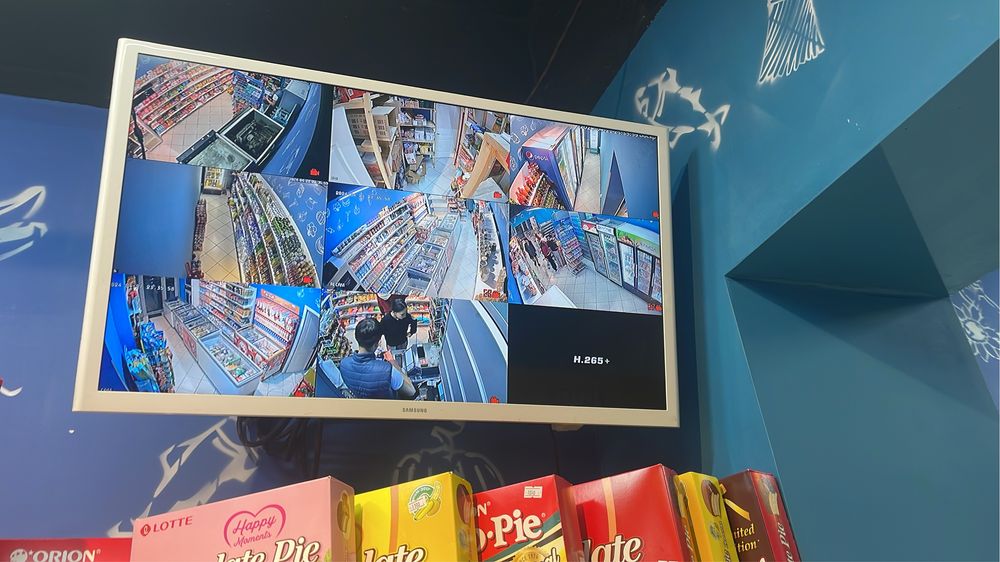 Установка камер видеонаблюдения