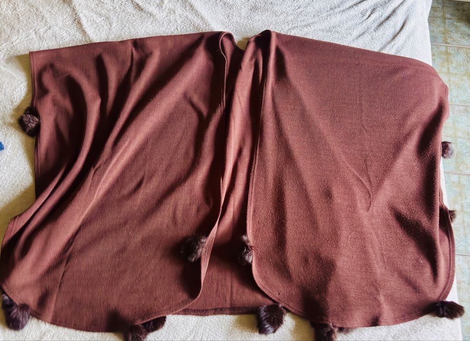 Poncho Elegant Maro, Mărime Universală