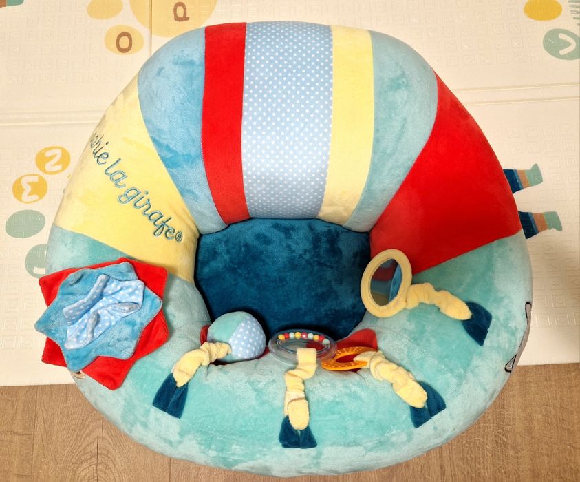 Бебешки пуф / барбарон за сядане  Жирафчето Софи