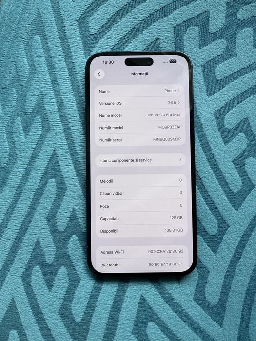 Iphone 14 pro max/100% baterie ca nou