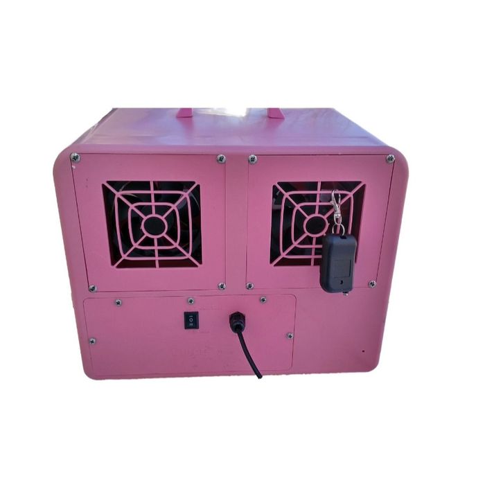 Aparat masina de facut baloane sapun cu telecomanda roz bidon solutie