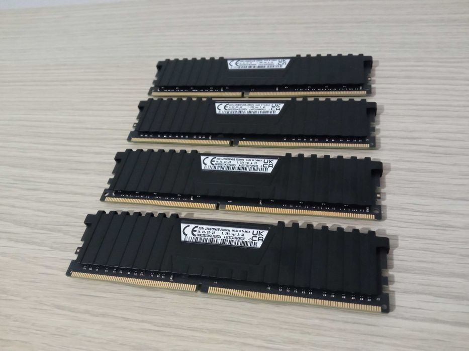 Memorie Ram 64 GB KIT 4 module cate 16GB fiecare DDR4 3200MHz DUAL sau QUAD CHANNEL 16gb 32gb 64gb CORSAIR VENGEANCE LPX GAMING DESKTOP WORKSTATION