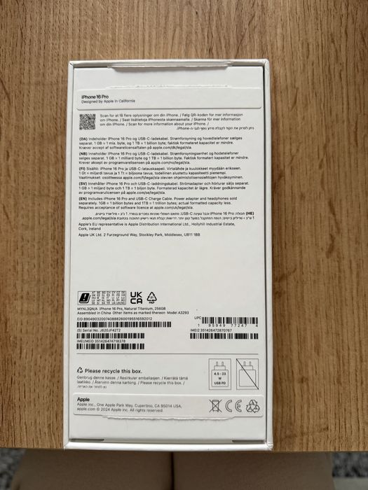 iPhone 16 Pro Natural Titanium 256GB