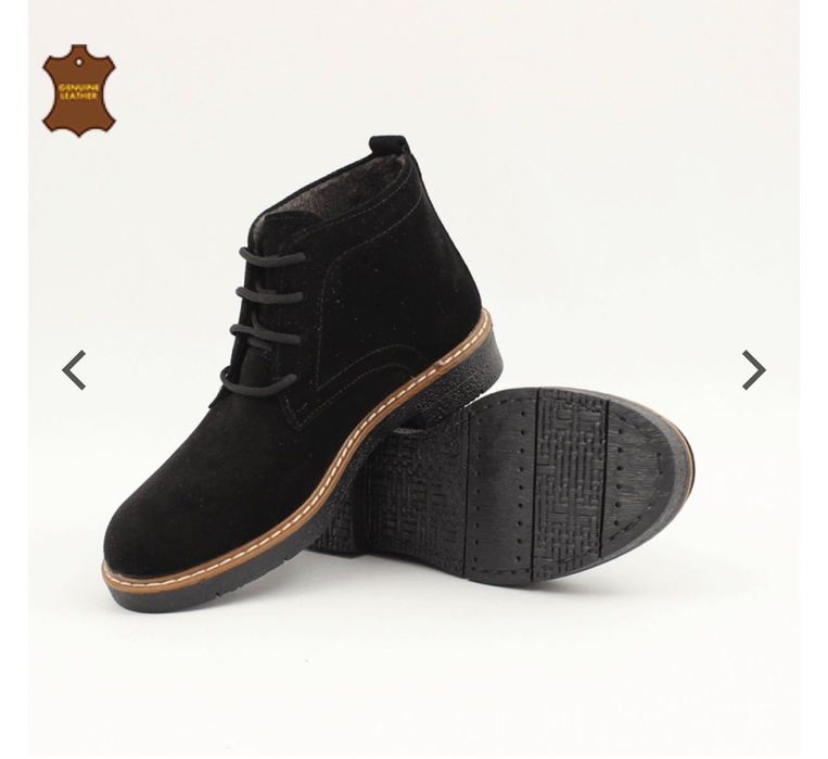 Дамски велурен кларк черен