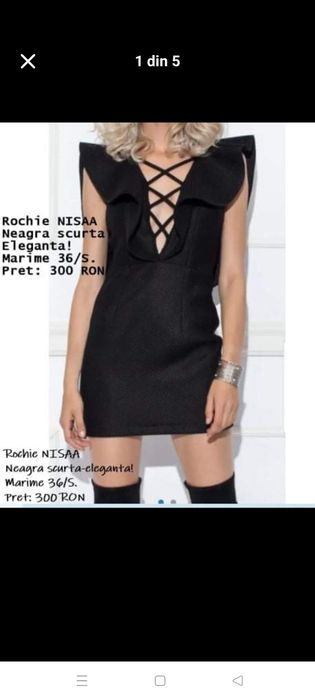 Rochie NISSA, o SINGURĂ dată purtată, deosebit model, comod